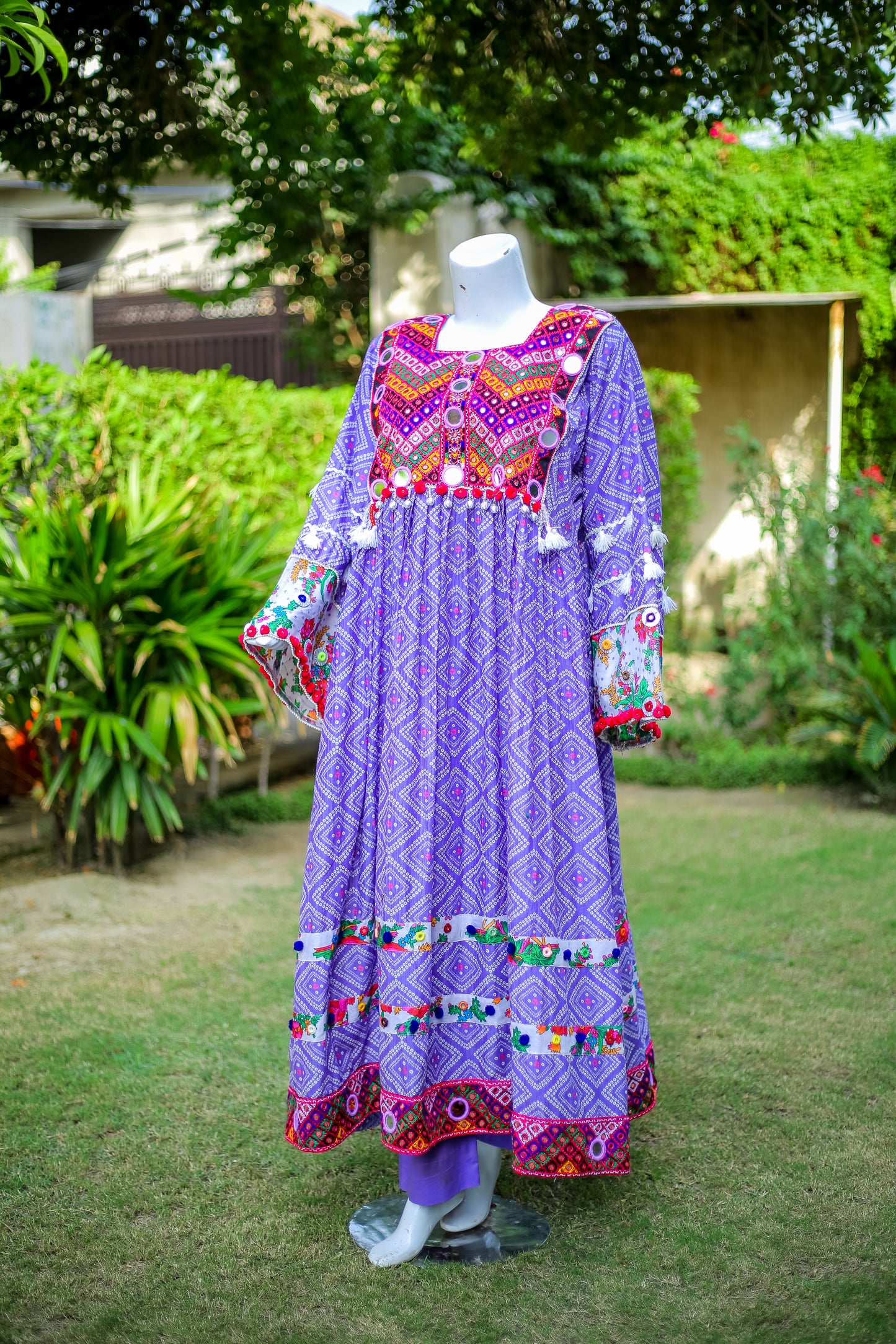 2-Piece Luxury Frock – Festive Ready-to-Wear (Cotton-Marina Blend)