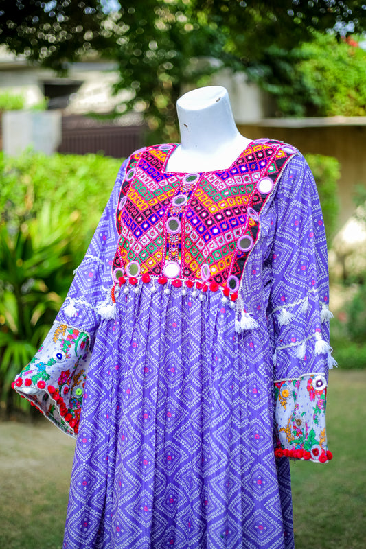 2-Piece Luxury Frock – Festive Ready-to-Wear (Cotton-Marina Blend)