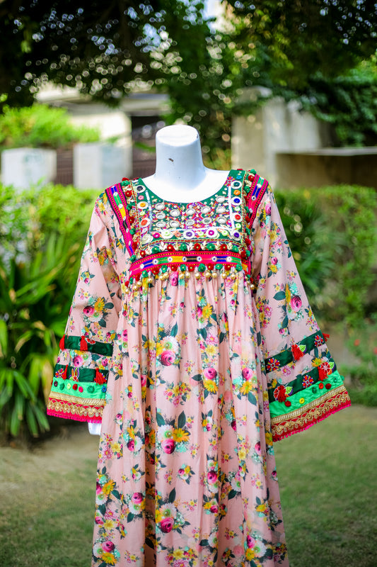 2-Piece Luxury Frock – Festive Ready-to-Wear (Cotton-Marina Blend)