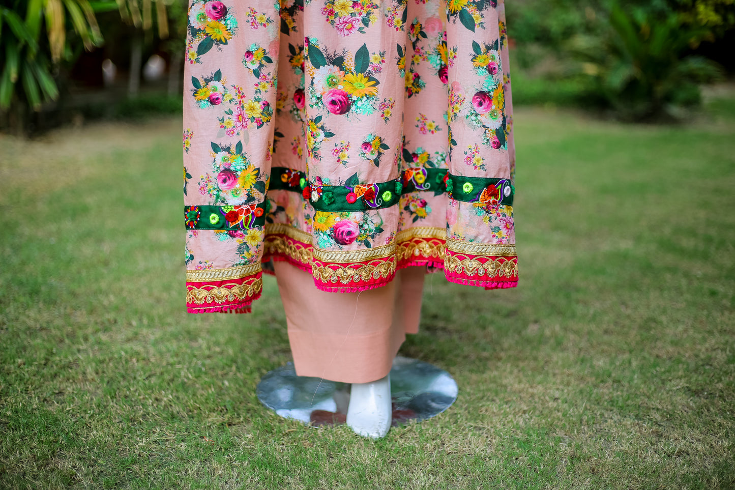 2-Piece Luxury Frock – Festive Ready-to-Wear (Cotton-Marina Blend)