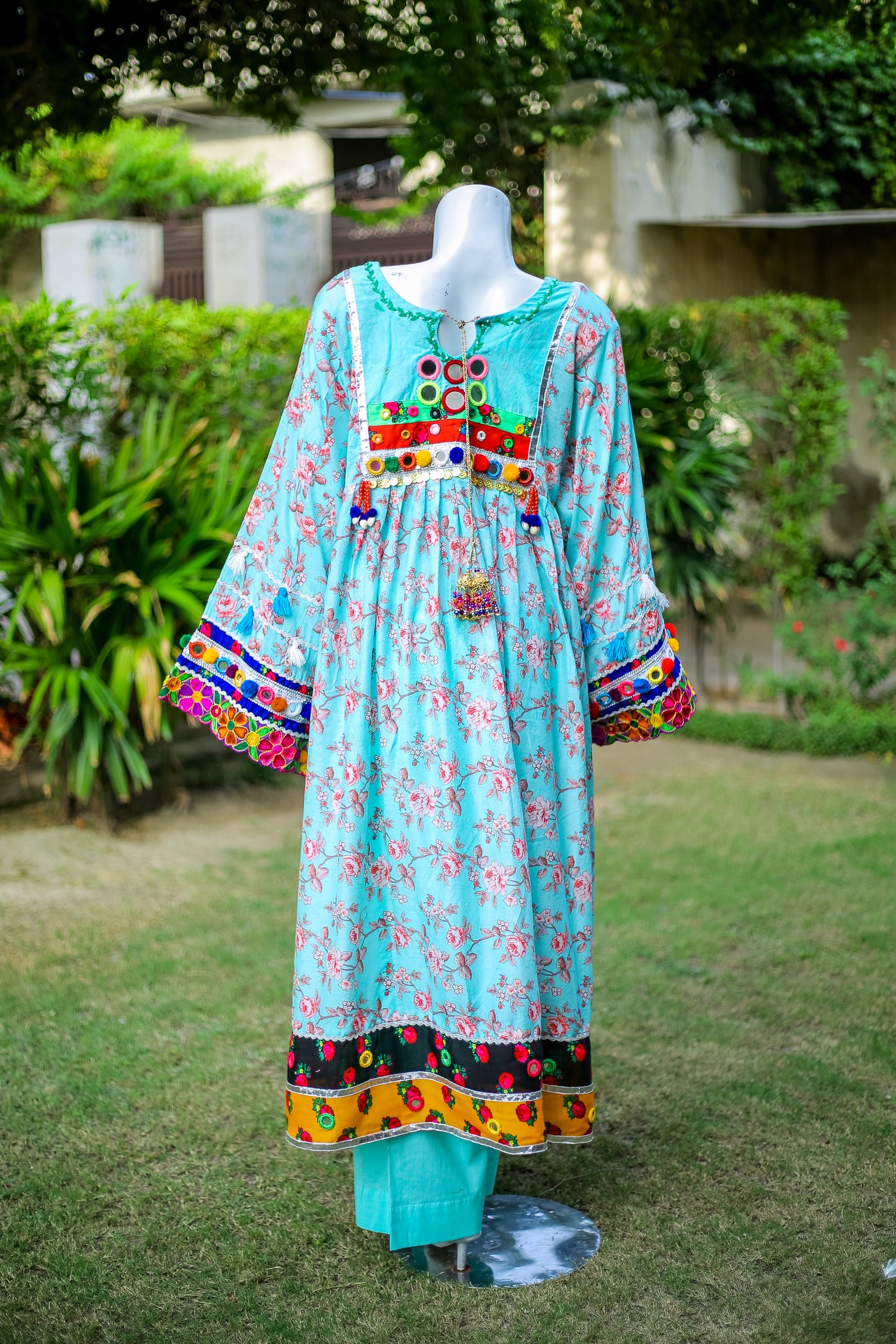 2-Piece Luxury Frock – Festive Ready-to-Wear (Cotton-Marina Blend)