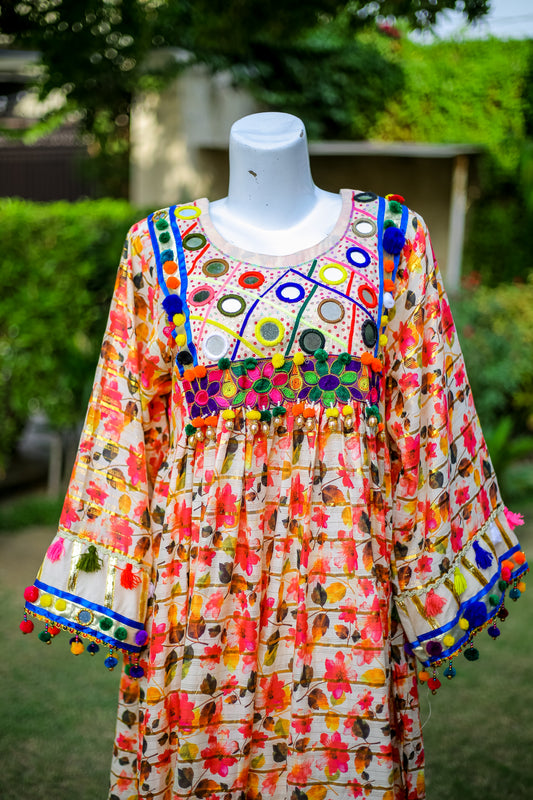 2-Piece Luxury Frock – Festive Ready-to-Wear (Cotton-Marina Blend)