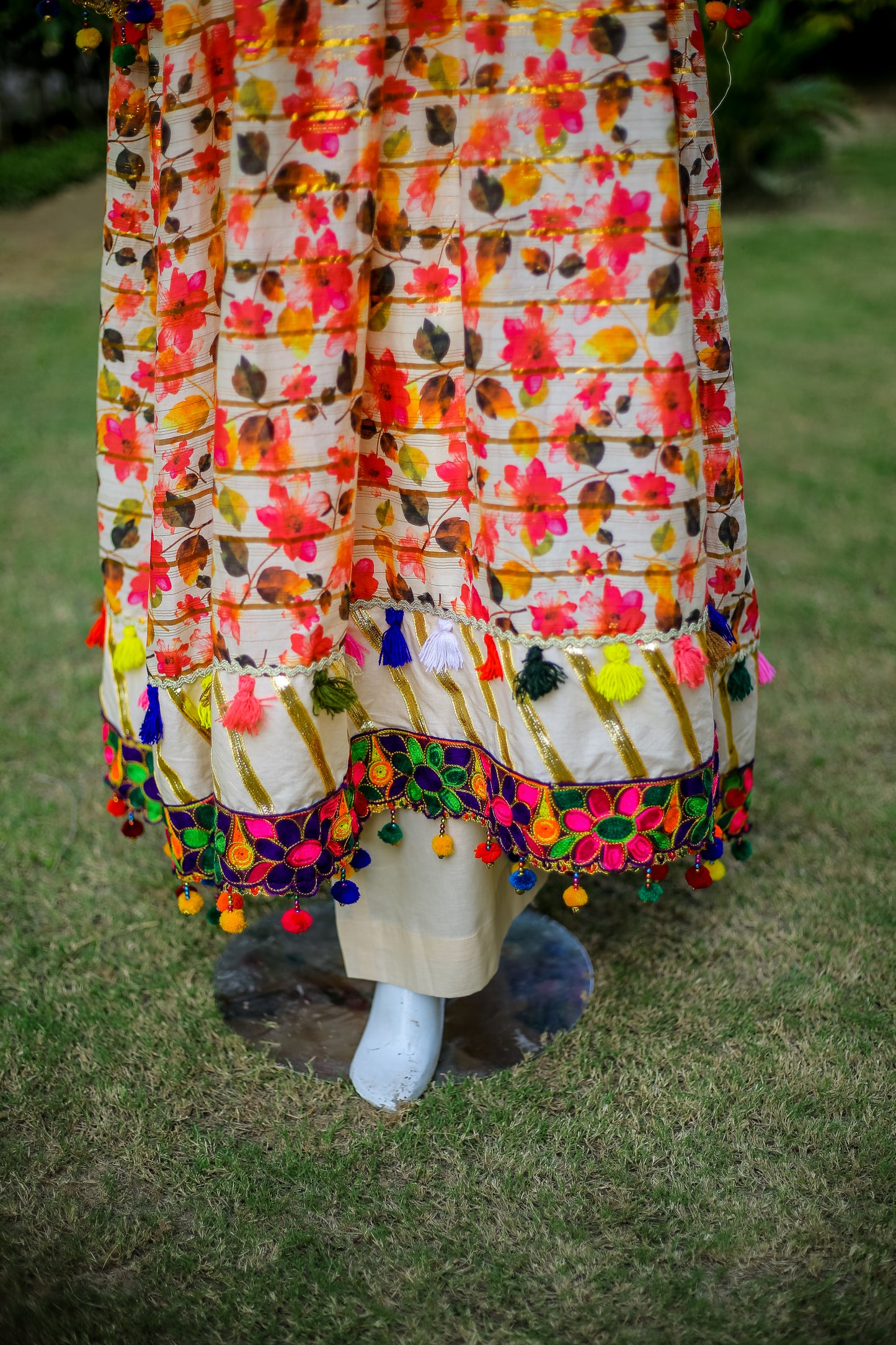 2-Piece Luxury Frock – Festive Ready-to-Wear (Cotton-Marina Blend)