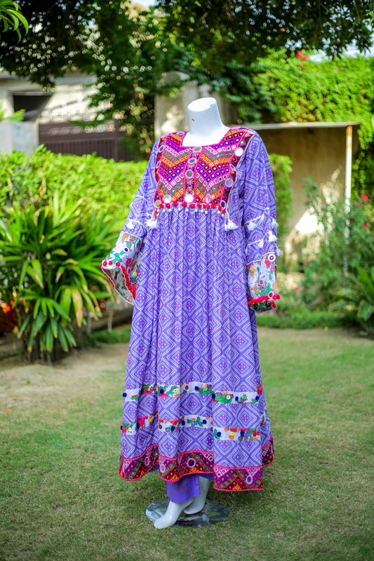 2-Piece Luxury Frock – Festive Ready-to-Wear (Cotton-Marina Blend)
