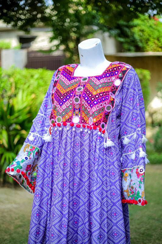 2-Piece Luxury Frock – Festive Ready-to-Wear (Cotton-Marina Blend)