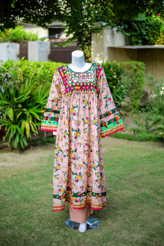 2-Piece Luxury Frock – Festive Ready-to-Wear (Cotton-Marina Blend)