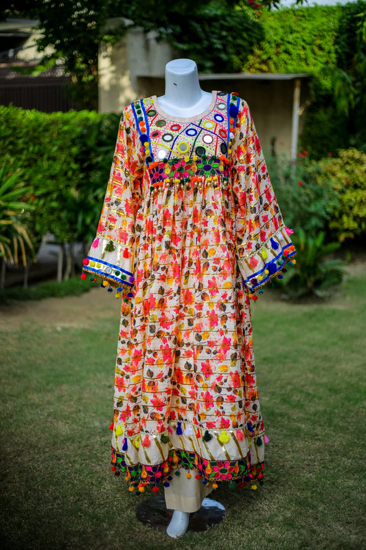 2-Piece Luxury Frock – Festive Ready-to-Wear (Cotton-Marina Blend)
