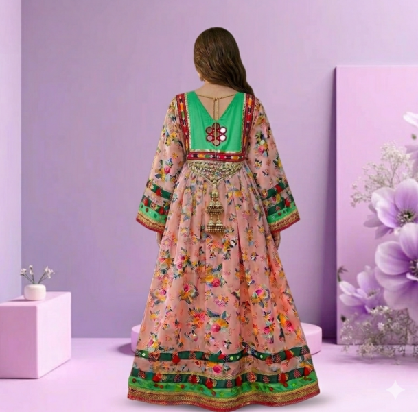 Afghani Luxury Frock – Tea Pink Festive Ready-to-Wear | Suzain’s Pret