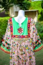 Afghani Luxury Frock Tea Pink Festive Ready-to-Wear Suzain's Pret