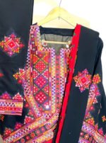 Mahrang Balochi 3-Piece Suit (MBS-0001) - Image 6
