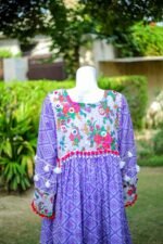 2-Piece Luxury Lawn Frock Lilac Festive Ready-to-Wear Suzain's Pret