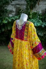 2-Piece Luxury Lawn Frock Yellow Festive Ready-to-Wear Suzain's Pret