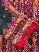 Mahrang Balochi 3-Piece Suit (MBS-0001) - Image 3