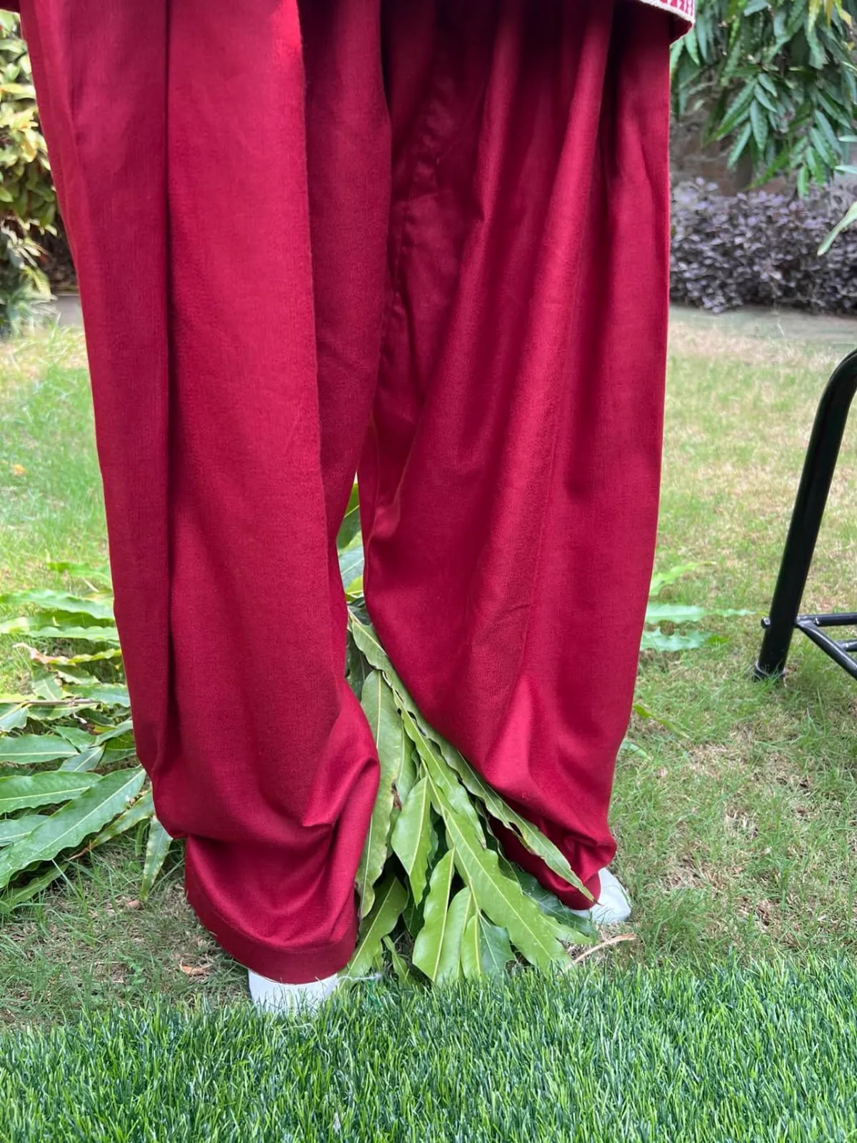 Dhanak Embroidered 2-Piece Stitched Suit – Red by Suzain's Pret